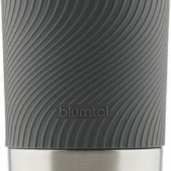 Blumtal Thermosbeker Classic - Lekvrij, BPA-Vrij En Vaatwasserbestendig - Hoge Kwaliteit Thermosfles Met Quick-Press Sluiting - Travel Mug 350 Ml - Antraciet