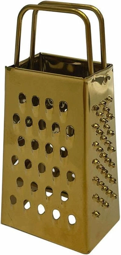 BALISTUFF.NL Amberblokjes Rasp Goud -mini Rasp - Rasp Voor Amberblokje-geurblokje- Geurbrander-mini Knoflook Rasp- Cadeau Tip - Sinterklaas Cadeau - Kerstcadeau