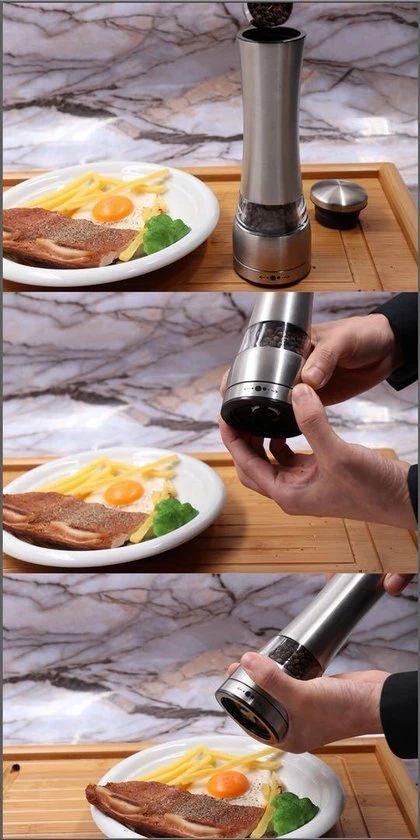 Timmers Trading Luxe Peper En Zoutmolen Set – Handmatig - Afbeelding 10