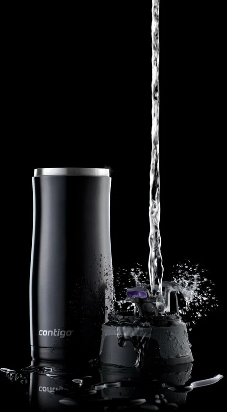 Contigo Westloop Drinkfles - Matte Black - 470ml - Zwart - Afbeelding 8