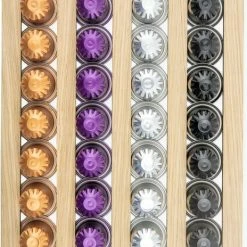 Jooba Capsulehouder Nespresso - Koffiecups Houder - Wandhouder - Hout - 40 Capsules - Cuphouder