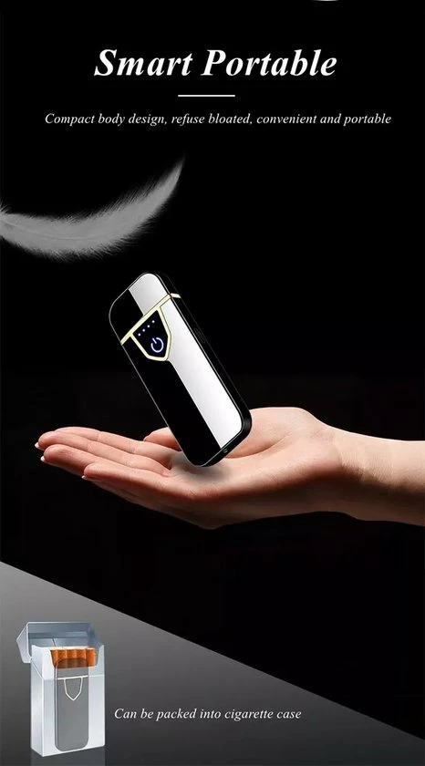 Merkloos Windproof Aansteker - Elektrische Aansteker - Oplaadbare Aansteker - Inclusief Oplaadkabel - Afbeelding 7