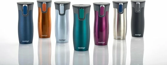 Contigo Westloop Drinkfles - Matte Black - 470ml - Zwart - Afbeelding 10