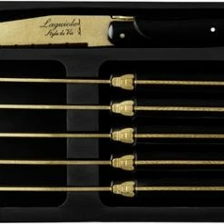 Laguiole Style De Vie Steakmessen Prestige Line - 6-delig - Goud