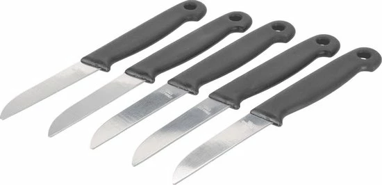 Excellent Houseware Set Van 5 RVS Schilmesjes / Aardappelschilmesjes / Fruitmesjes - Afbeelding 3