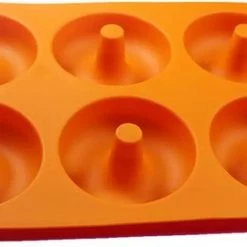 Donut Bakvorm - Saaf Siliconen Springvorm - Herbruikbaar Donutmaker - Donutvorm Bakken - 6 Donuts