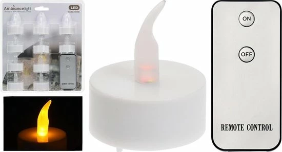 Ambiance Light 10 LED Theelichtjes Met Afstandsbediening - Afbeelding 3