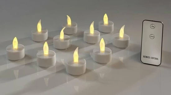Ambiance Light 10 LED Theelichtjes Met Afstandsbediening - Afbeelding 4