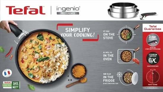 Tefal Ingenio Preference - Wokpan - Ø26 Cm - Afbeelding 2