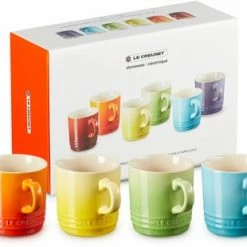 Le Creuset Set Van 6 Koffiebekers 200 Ml Regenboog Kleuren