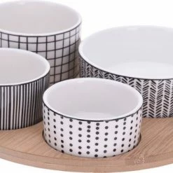 Excellent Houseware Set Van 4x Luxe Hapjes/sausjes/tapas Schaaltjes
