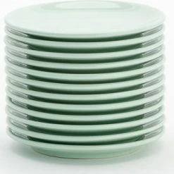 Lite-Body Hermes Gebaksbordjes - Set Van 12 Stuks - Ø16 Cm - Mintgroen