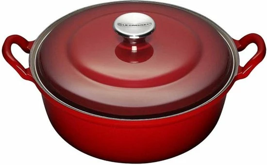 Le Creuset Faitout Braadpan - 4,9 L - Ø 28 Cm - Kersenrood - Afbeelding 7