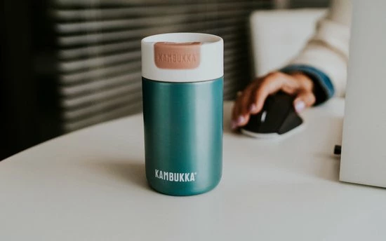 Kambukka Olympus Thermosbeker 300 Ml - Makkelijk Reinigen - Lekvrije Koffiebeker - RVS - Enchanted Forest - Afbeelding 2