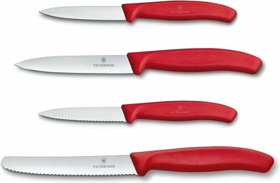 Victorinox Swiss Classic Keukenset - 4-delig - Rood - RVS