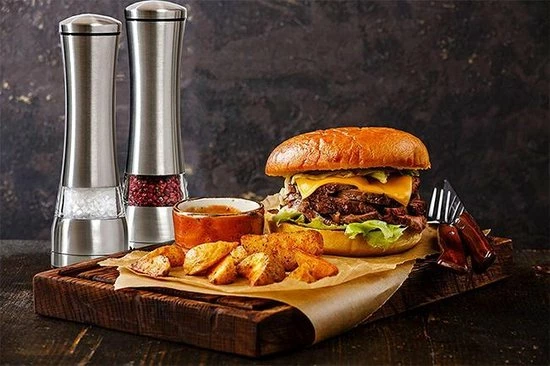 Timmers Trading Luxe Peper En Zoutmolen Set – Handmatig - Afbeelding 2