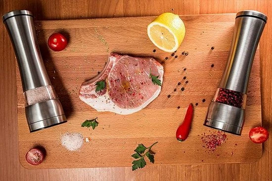 Timmers Trading Luxe Peper En Zoutmolen Set – Handmatig - Afbeelding 3