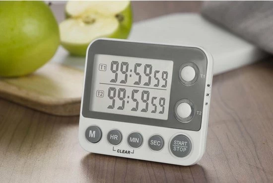 Digitale Keukentimer / Kookwekker - Dual 2 Tijden - Magnetisch - BrandNewCake (incl. Batterijen) - Afbeelding 2