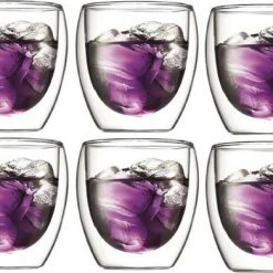 Bodum Pavina Dubbelwandig Glas - 0.25 L - 6 Stuks