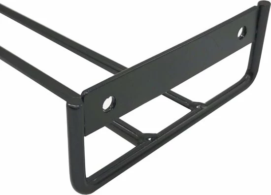 Kmerce Wijnglazenhouder Voor Aan De Muur | Wijnglazen Rek | 2-pack Voor 8 Glazen | Ophangrek Wijnglazen | Ophangrek Glazen | Ophangrek | Wijnglas Rek | Wijnglas Houder | Zwart - Afbeelding 2