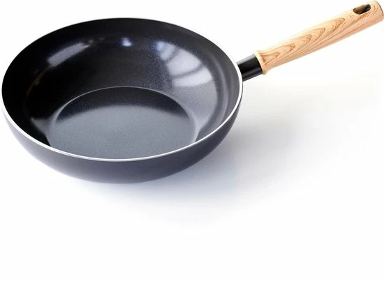 GreenChef Vintage Inductie Wokpan - Ø28 Cm/3.7L - PFAS-vrij