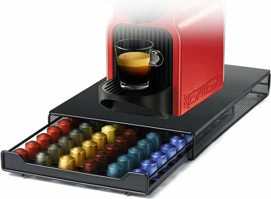 Maison & Kitchen Luxe Capsule Houder Met Lade - Nespresso Koffie Pad En Cups Houder - 60 Stuks