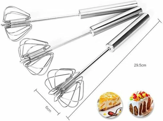 LOUZIR Semi Automatische Garde Van Roestvrij Staal - Beslag Klopper - Staafmixer - Mixer - Zilver - Afbeelding 15