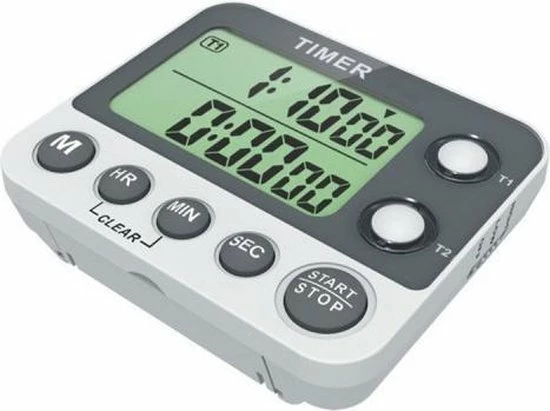 Digitale Keukentimer / Kookwekker - Dual 2 Tijden - Magnetisch - BrandNewCake (incl. Batterijen)