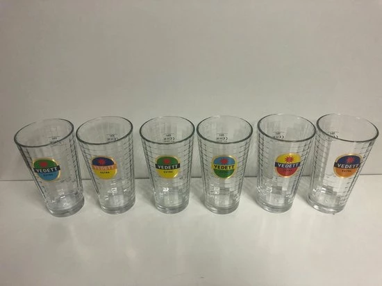 Vedett Extra Bierglas - 6 Stuks - 33 Cl - Afbeelding 5