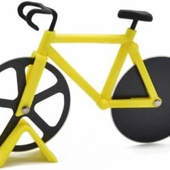 HMerch™ Pizzasnijder Fiets - Geel - Pizzaroller - Racefiets - Pizza Snijder / Mes - Kerstcadeau / Sinterklaascadeau