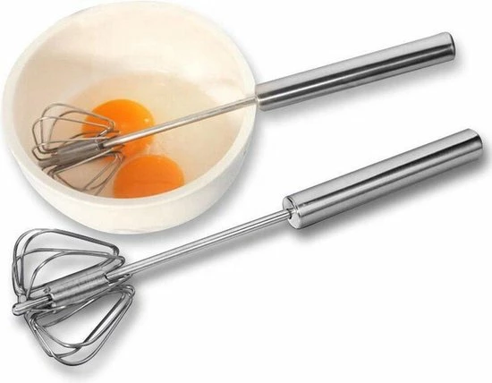 LOUZIR Semi Automatische Garde Van Roestvrij Staal - Beslag Klopper - Staafmixer - Mixer - Zilver - Afbeelding 5