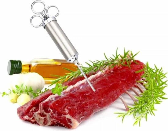 Nagtegaal Design Marinade Injector Set Met Accessoires In Opbergdoos - Afbeelding 2