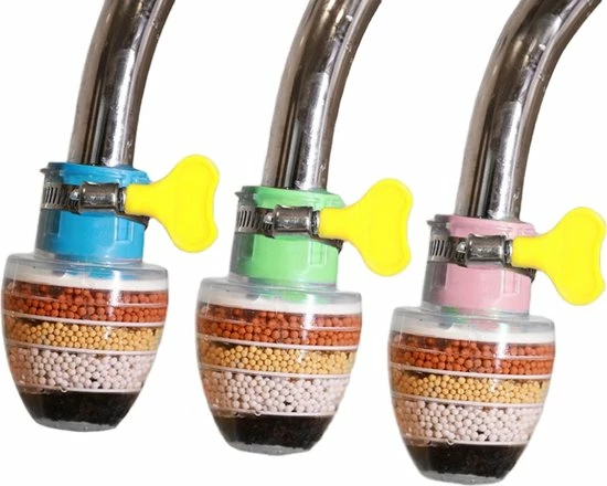 Ronyse Waterfilter Voor Op De Kraan - 2 Stuks - Zuiver Water - Waterontkalker - Waterzuivering - Kraanfilter - Waterontharder - Blauw - Afbeelding 3