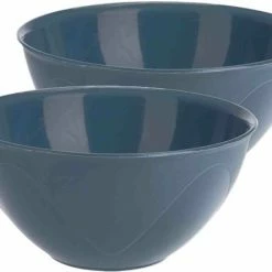 Excellent Houseware Onbreekbare Kunststof Dessert Schaaltjes - Grijs