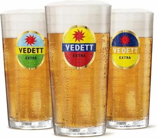 Vedett Extra Bierglas - 6 Stuks - 33 Cl - Afbeelding 4