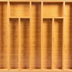 Grote Bestekbak Bamboe 51x47cm | Besteklade Van Coninx | Bestekhouder | Opbergbak | Duurzaam | Voor Laden Van 47cm Diep