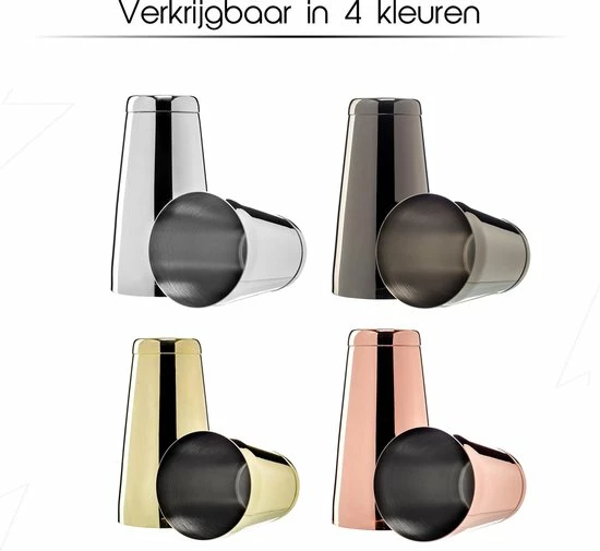 Cocktail Set Bartender Pros™ - Cocktail Shaker - 11-Delige Cocktailset - Boston Shaker - Cocktailshaker - Rose - RVS - Afbeelding 6