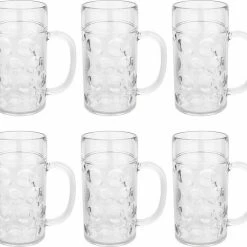 MyDrinkglass Plastic Bierpul | Bierpul Plastic | 6 Stuks | Oktoberfest | Plastic Glazen | Zero Waste | Herbruikbaar | Onbreekbare Bierpullen | 500 Ml |