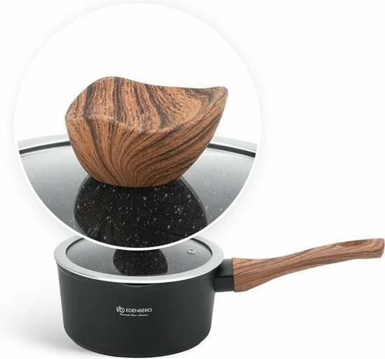 EDENBERG Edënbërg Black Line - 15-delige Luxe Pannenset Van Gesmeed Aluminium - Afbeelding 7