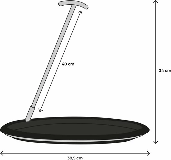 Blueomnia Balance Tray Eenhandig Dienblad Antislip Inklapbaar Demontabel Blad - Afbeelding 9
