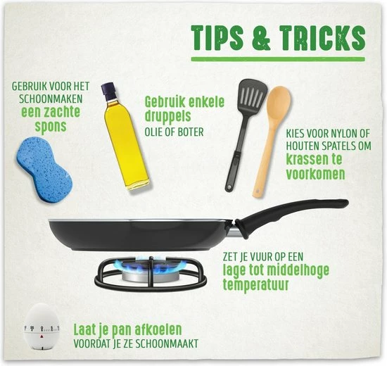 GreenChef Vintage Inductie Wokpan - Ø28 Cm/3.7L - PFAS-vrij - Afbeelding 8