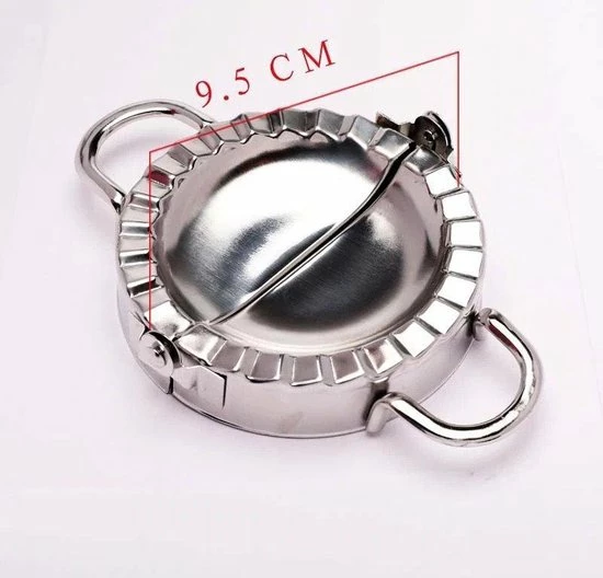 Dappermann Stalen Deegvormer Mal Dumpling Maker Voor Ravioli, Pastei, Dumpling, Empanada – Maker Keukengerei | Knoedel Maker | RVS |9,5cm - Afbeelding 5