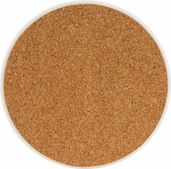 Castagnola Keramische Onderzetters Met Houder – Onderzetters Voor Glazen – Onderzetters Design – Onderzettersset – Drink Onderzetters – Keramisch – Kurk – Set Van 6 – Grijs/Goud - Afbeelding 9