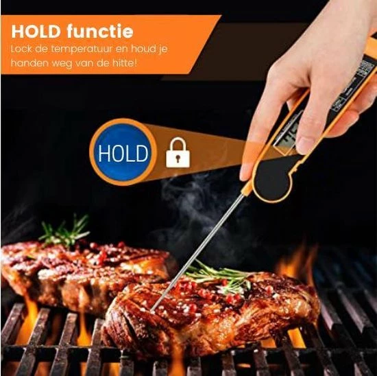 Promida Digitale Vleesthermometer Waterdicht - BBQ Thermometer - Kernthermometer - Suikerthermometer – Kookthermometer Voor Vloeistof - Afbeelding 4