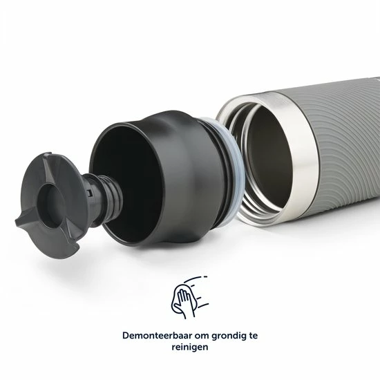 Blumtal Thermosbeker Classic - Lekvrij, BPA-Vrij En Vaatwasserbestendig - Hoge Kwaliteit Thermosfles Met Quick-Press Sluiting - Travel Mug 350 Ml - Berry - Roze - Afbeelding 6