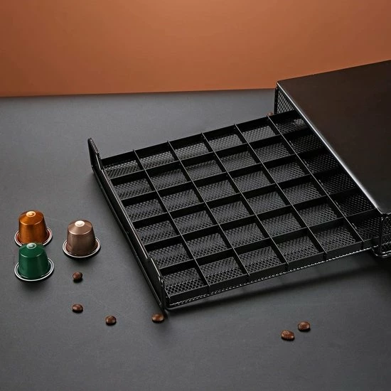 Maison & Kitchen Luxe Capsule Houder Met Lade - Nespresso Koffie Pad En Cups Houder - 60 Stuks - Afbeelding 6