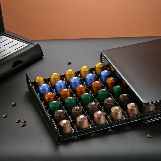 Maison & Kitchen Luxe Capsule Houder Met Lade - Nespresso Koffie Pad En Cups Houder - 60 Stuks - Afbeelding 7
