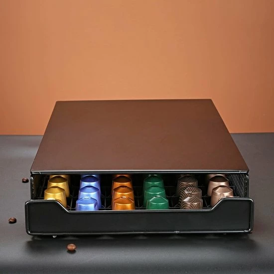 Maison & Kitchen Luxe Capsule Houder Met Lade - Nespresso Koffie Pad En Cups Houder - 60 Stuks - Afbeelding 8