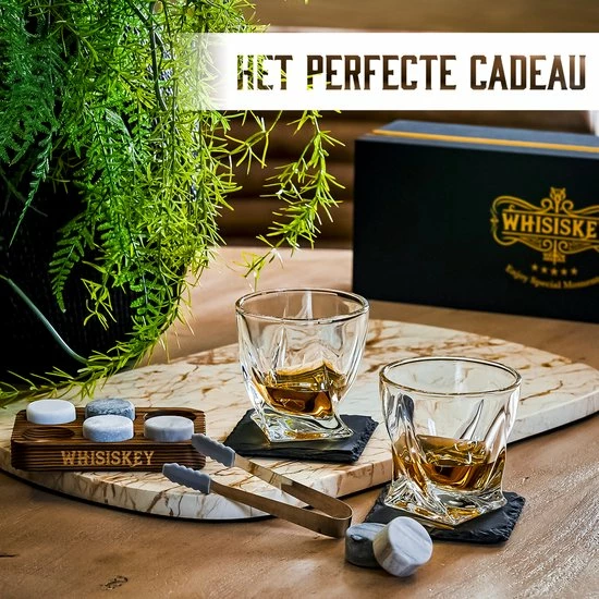 Whisiskey Luxe Whiskey Rocks Set - Whiskey Stones - 6 Stuks - IJstang - Herbruikbare IJsblokjes - Graniet Whiskey Stenen Voor Glazen - Accessoires - IJklontjes Steen - Drank Koeler - Cadeau Voor Man & Vrouw - Afbeelding 5