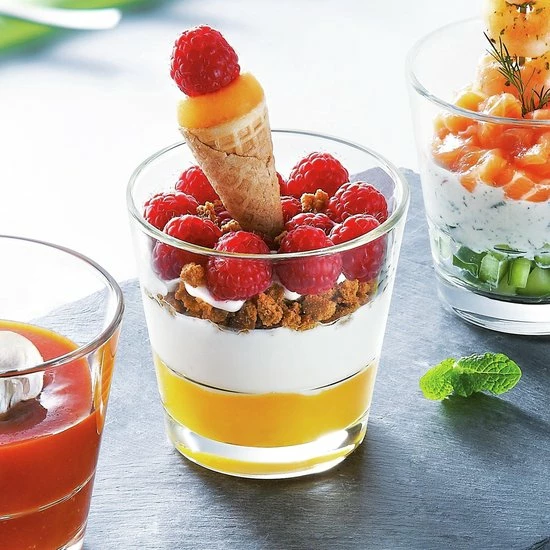 Arcoroc 6x Stuks Dessertglazen/amuse Glazen 210 Ml - Glaasjes Voor Nagerechten/toetjes - Afbeelding 2